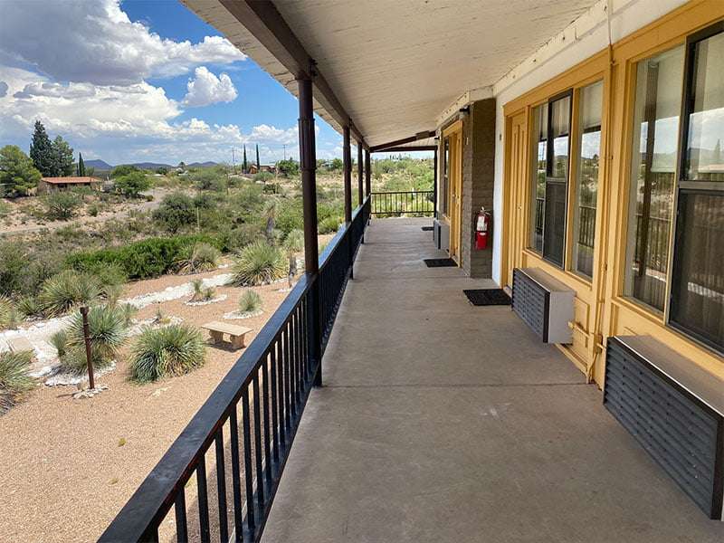 Arizona hotel view at landmark lookout lodge